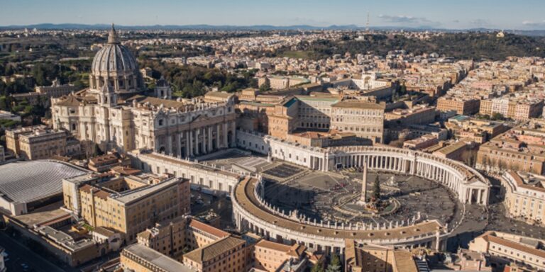Aerial,View,Of,St.,Peter's,Basilica,And,St.,Peter's,Square