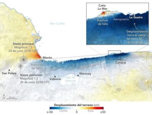 Terremotos en Venezuela: se corrió la superficie terrestre